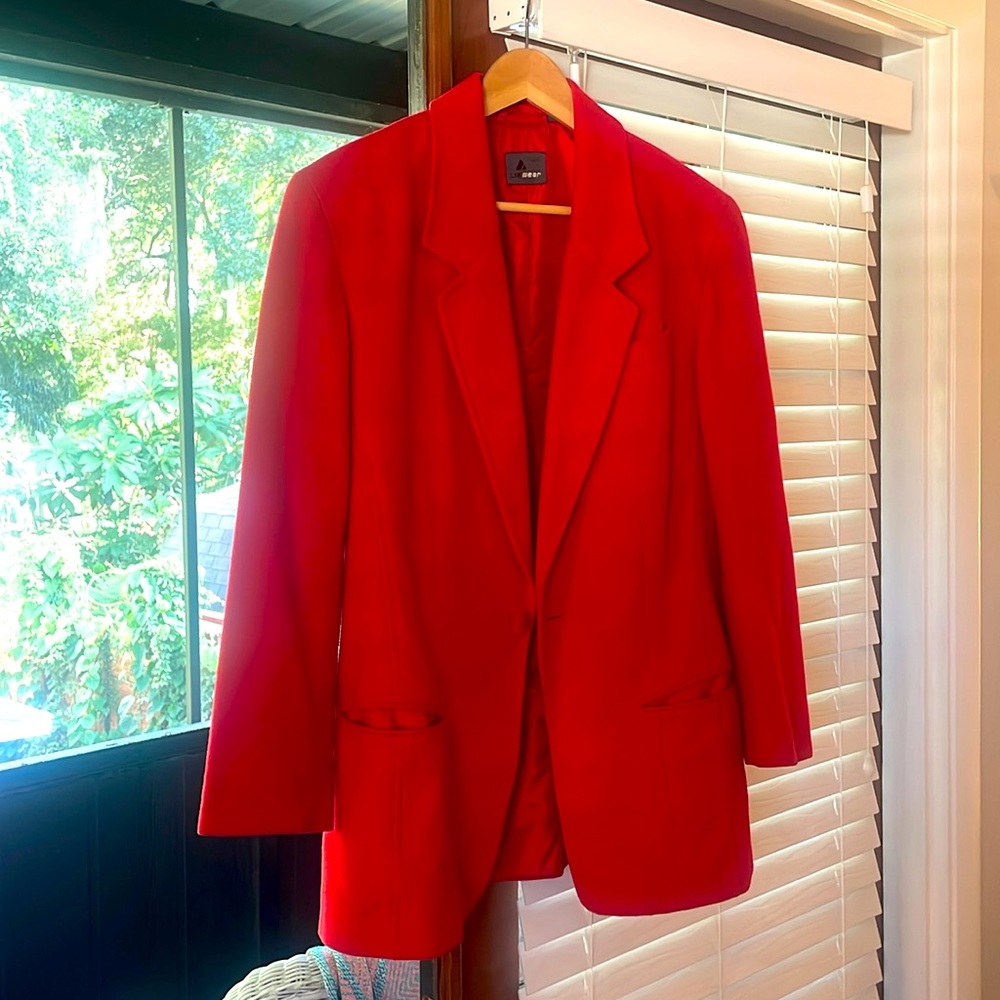 Vintage red blazer